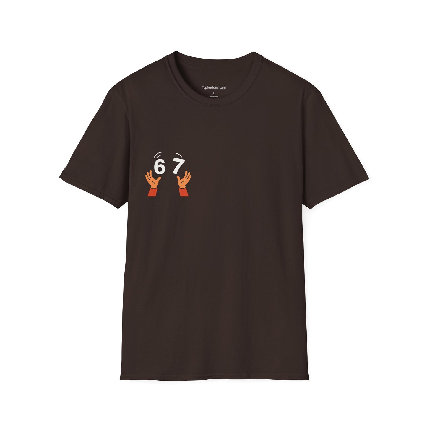 6-7  T‑Shirt — Hands Tossing '6-7' Graphic Tee