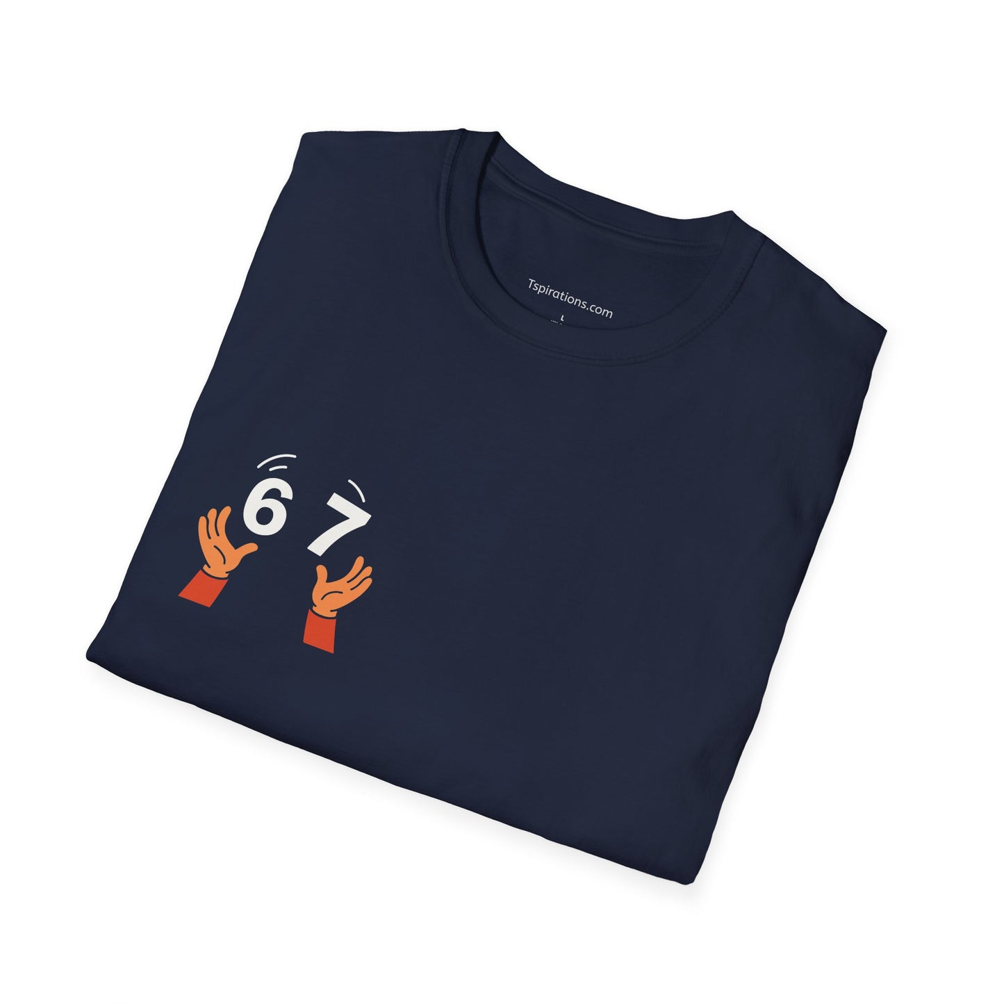 6-7  T‑Shirt — Hands Tossing '6-7' Graphic Tee