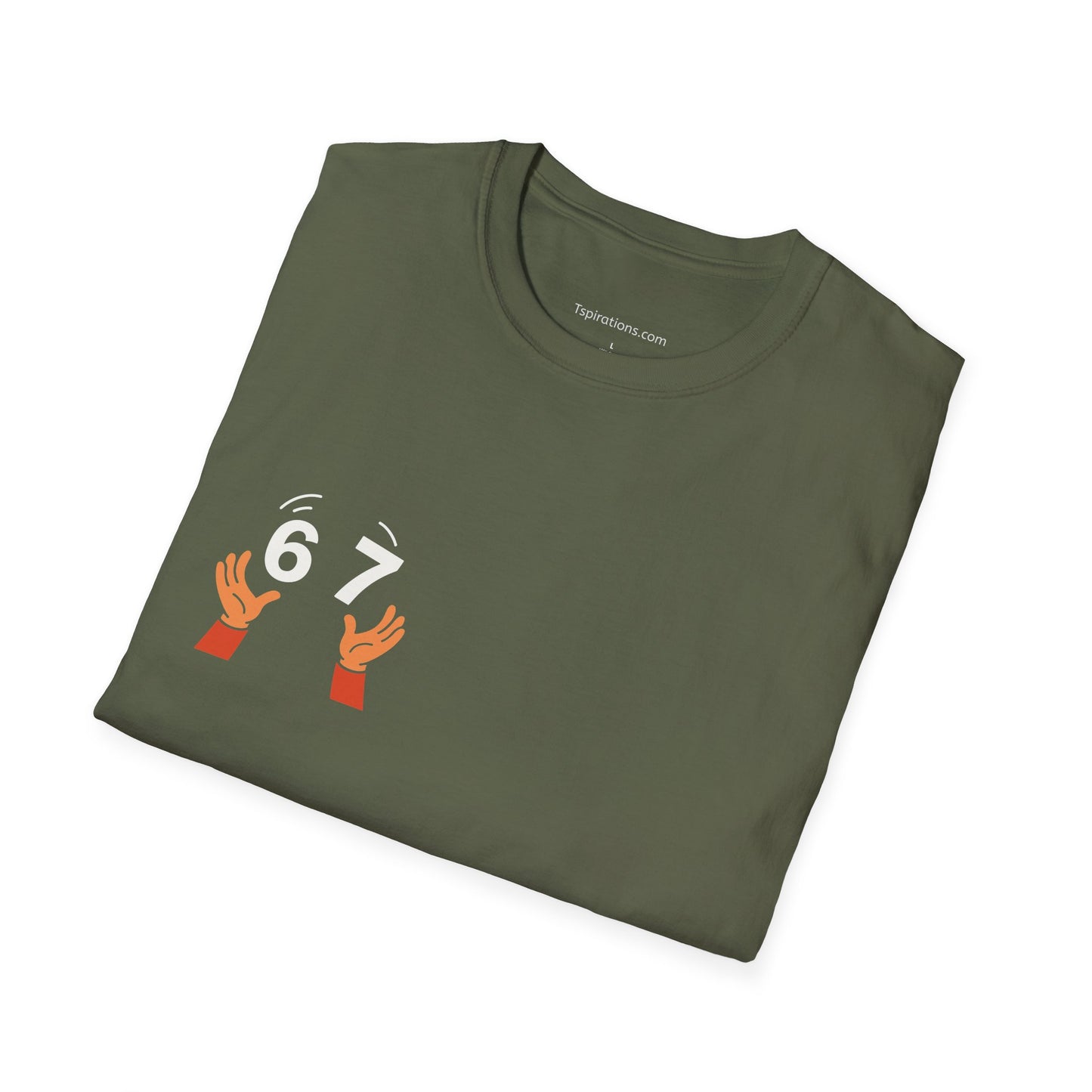 6-7  T‑Shirt — Hands Tossing '6-7' Graphic Tee