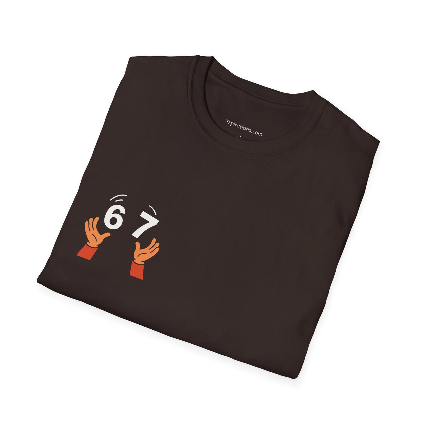 6-7  T‑Shirt — Hands Tossing '6-7' Graphic Tee