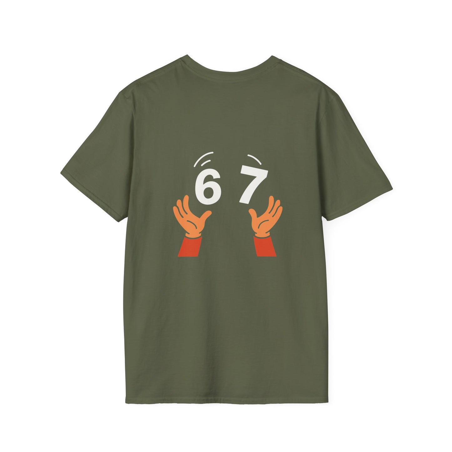 6-7  T‑Shirt — Hands Tossing '6-7' Graphic Tee