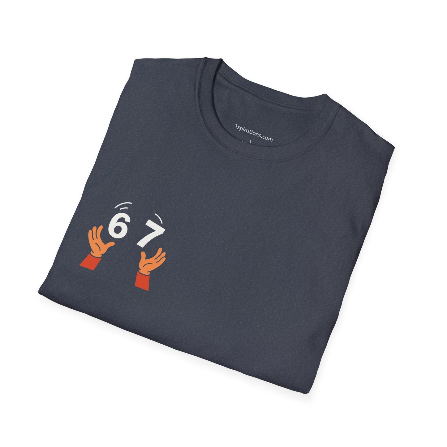 6-7  T‑Shirt — Hands Tossing '6-7' Graphic Tee