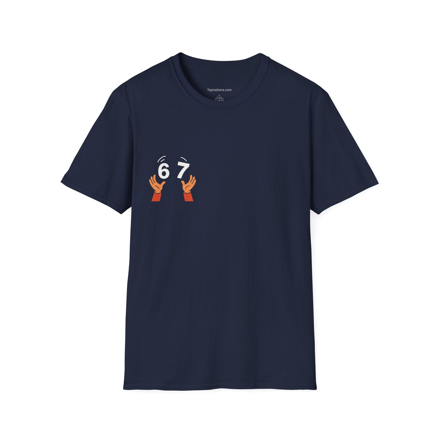 6-7  T‑Shirt — Hands Tossing '6-7' Graphic Tee