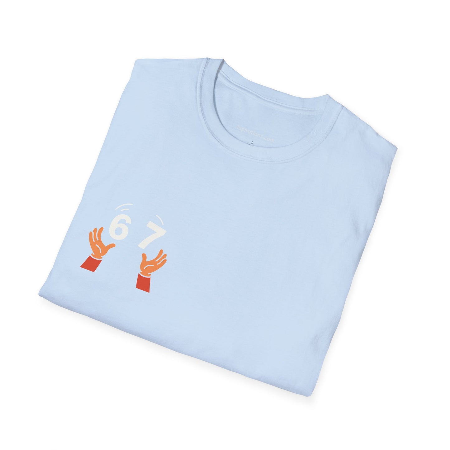 6-7  T‑Shirt — Hands Tossing '6-7' Graphic Tee