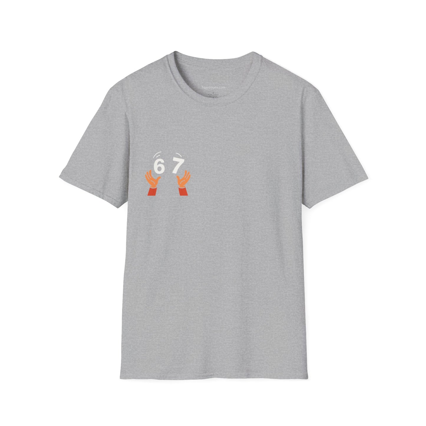 6-7  T‑Shirt — Hands Tossing '6-7' Graphic Tee