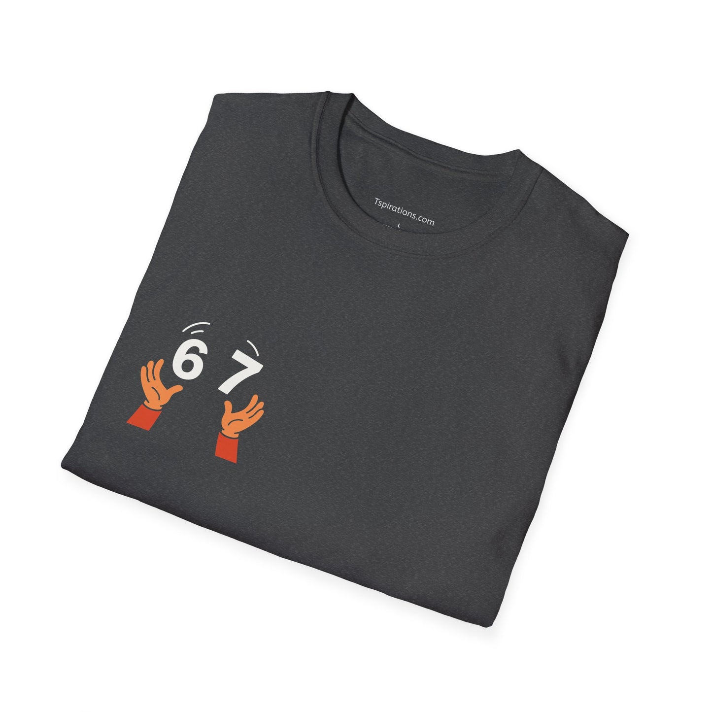 6-7  T‑Shirt — Hands Tossing '6-7' Graphic Tee
