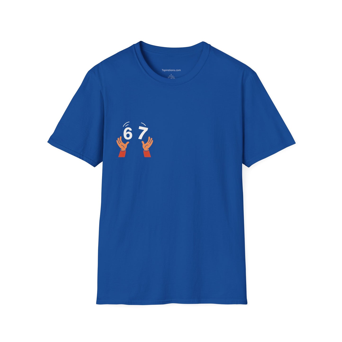 6-7  T‑Shirt — Hands Tossing '6-7' Graphic Tee