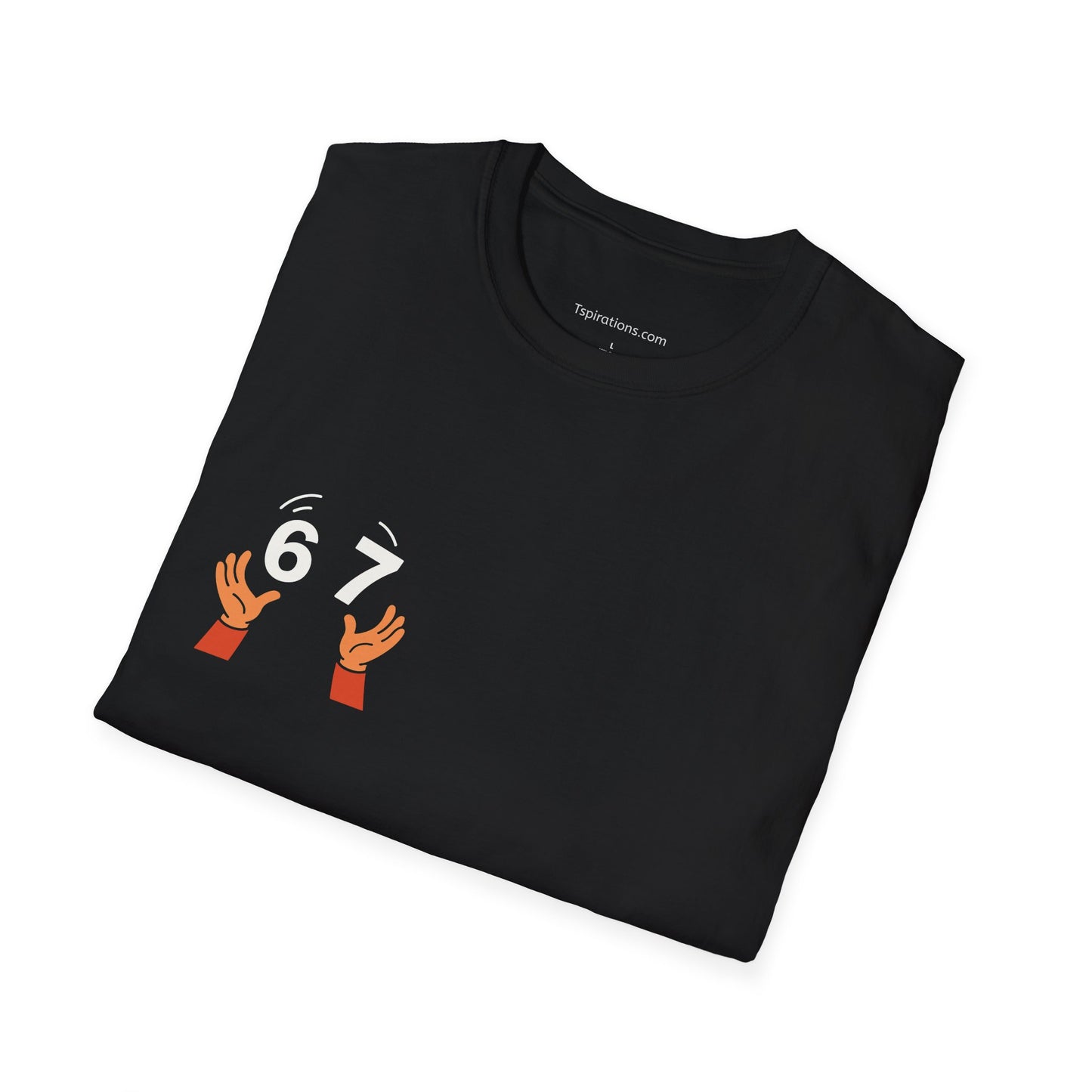 6-7  T‑Shirt — Hands Tossing '6-7' Graphic Tee