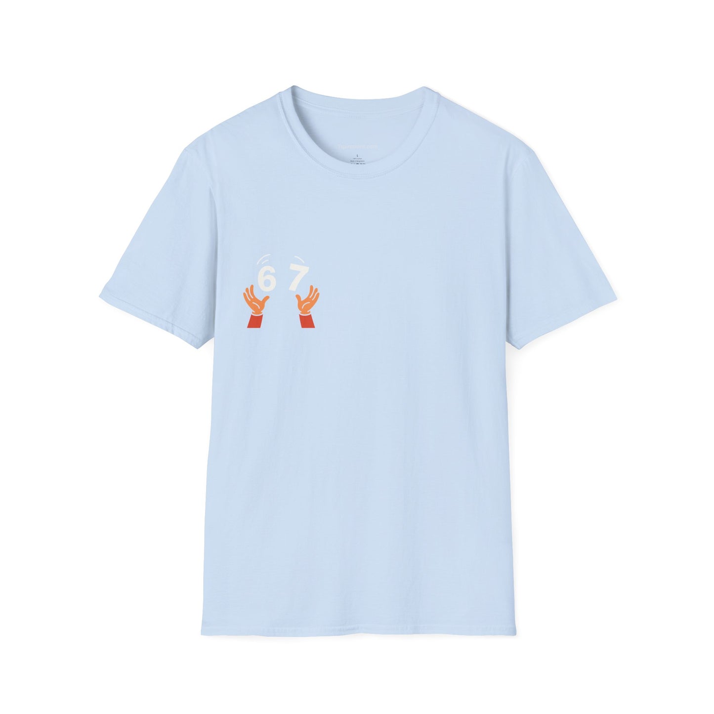 6-7  T‑Shirt — Hands Tossing '6-7' Graphic Tee
